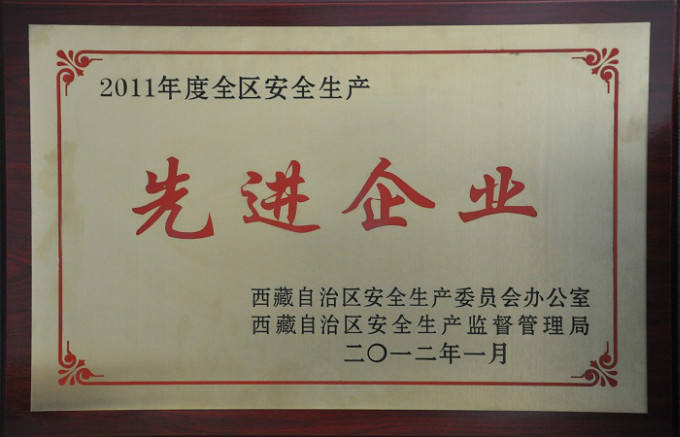 2012年安全生產(chǎn)先進(jìn)企業(yè)